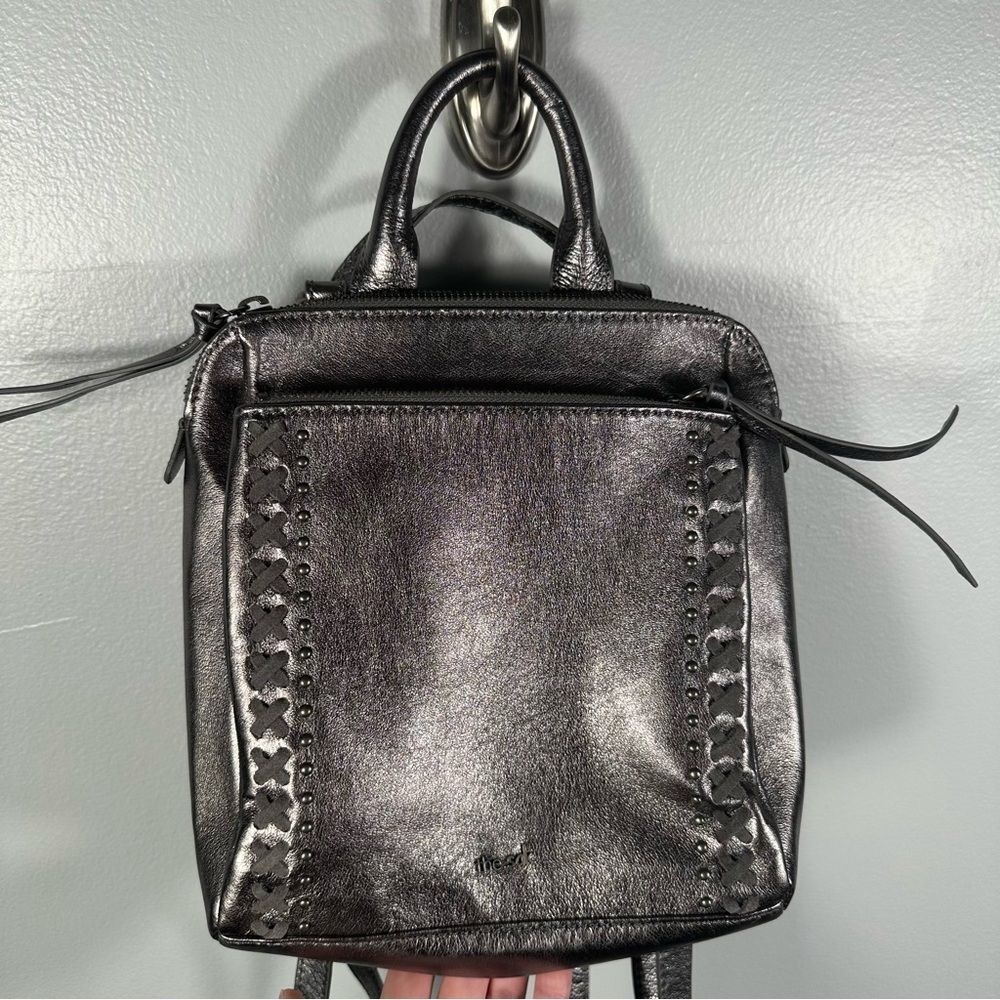 The Sak Graphite Metal Loyola Leather Convertible Purse Backpack NWT One Size - Picture 9 of 14